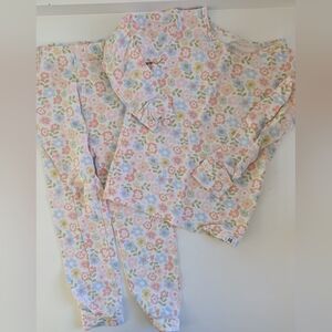 Luxe Pastel Sweet Bamboo Floral Kids Pajama Set